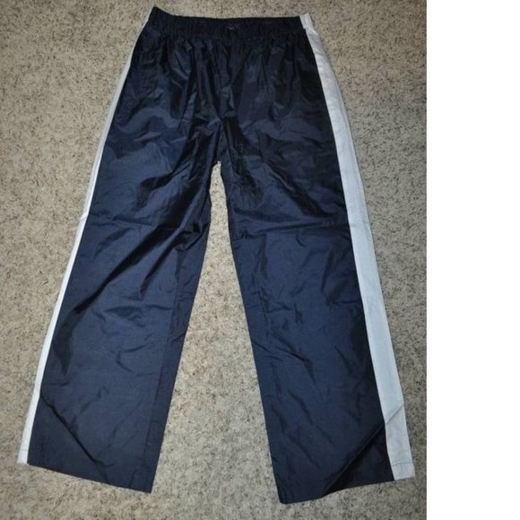 Mens Track Pants Large Climate Concepts Blue & White Mesh Lined Inner Tie Pkts - Picture 4 of 5